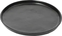 Decoris decoratiebord aluminium rond 35x2.5cm zwart - thumbnail