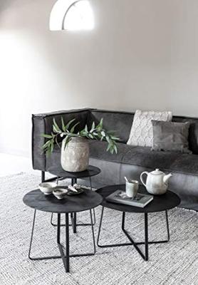 DTP Home Salontafel 'Neptunes' Teakhout, 50cm, kleur Zwart DTP Home Salontafel 'Neptunes' Teakhout, 50cm, kleur Zwart