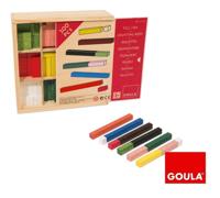 Jumbo goula - rekenstaafjes 10x10 in houten doos - thumbnail