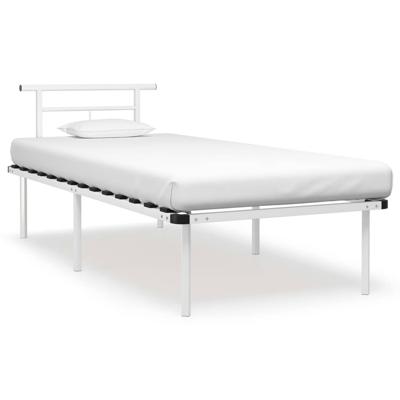 Bedframe metaal wit 90x200 cm Bedframe metaal wit 90x200 cm