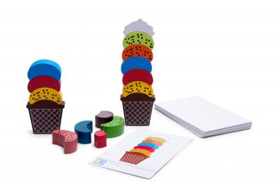 BS Toys ijs creaties hout balans en stapelspel
