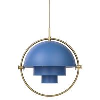 Gubi Multi-Lite Hanglamp - Messing & Blauw - thumbnail