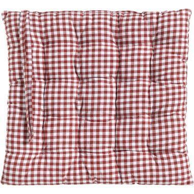 Zitkussen Thierry - donkerrood - 40x40x5 cm