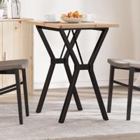 Eettafel Y-frame 80x50x75,5 cm massief grenenhout en staal - thumbnail