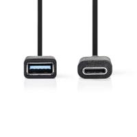Nedis USB-C Adapter | USB-C Male naar USB-A Female | 5 Gbps | 0.15 m | 1 stuks - CCGB61710BK02 CCGB61710BK02 - thumbnail