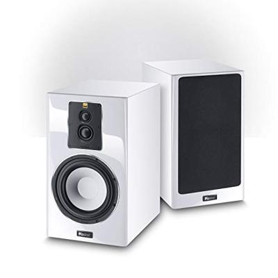 Magnat Signature 703, wit, 1 paar - dynamische 3-weg plankluidsprekers met luxe hoogglans-voorkant voor fantastisch stereo- en thuisbioscoopgeluid