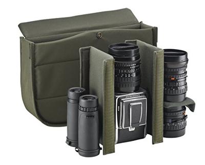 Billingham Canvas-cameratas Hadley Pro (klein, met bruine lederen randen) zwart/bruin