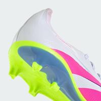 adidas Predator League Gras / Kunstgras Voetbalschoenen (MG) Wit Roze Neongeel - thumbnail
