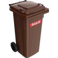 SULO 9000466120 Prullenbak 120 l Kunststof (l x b x h) 480 x 555 x 945 mm Bruin 1 stuk(s) - thumbnail