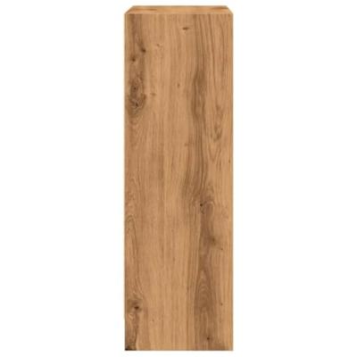 Boekenkast 60x24x76 cm bewerkt hout artisanaal eikenkleurig Boekenkast 60x24x76 cm bewerkt hout artisanaal eikenkleurig
