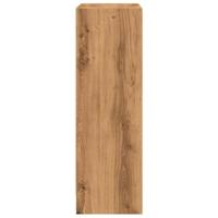 Boekenkast 60x24x76 cm bewerkt hout artisanaal eikenkleurig - thumbnail
