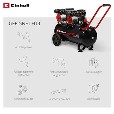 Einhell TE-AC 50 Silent - Compressor | 1500W | 8 bar | 50L - 4020620 4020620 - thumbnail