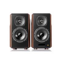 Edifier: S2000MKIII Actieve Boekenplank Speakers 2 stuks - Zwart/Bruin - thumbnail