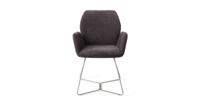 Jesper Home Eetkamerstoel 'Misaki' Beehive Steel, kleur Almost Black - thumbnail