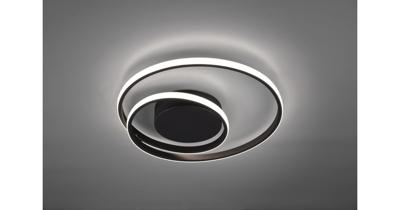 Trio Moderne plafonnièreZibal Ø 39cm zwart - R62911132