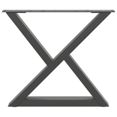 Salontafelpoten 2 st 50x(42-43,3) cm staal antraciet