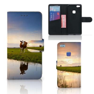 Huawei P10 Lite | Telefoonhoesje | Met pasjeshouder | Koe Huawei P10 Lite | Telefoonhoesje | Met pasjeshouder | Koe
