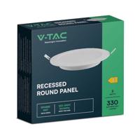 V-TAC 7855 LED-inbouwpaneel Energielabel: E (A - G) 3 W Warmwit Wit - thumbnail