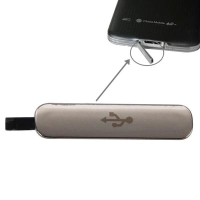 USB-poort voor lader Dock stofdicht Cover voor Galaxy S5(Gold)
