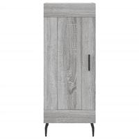 Dressoir 34,5x34x90 cm bewerkt hout grijs sonoma eikenkleurig - thumbnail