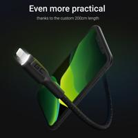 Green Cell KABGC12 Lightning-kabel 2 m Zwart - thumbnail