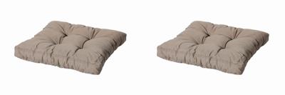 Kussen Florance lounge 60x60 Basic taupe (2 stuks) Madison - Madison