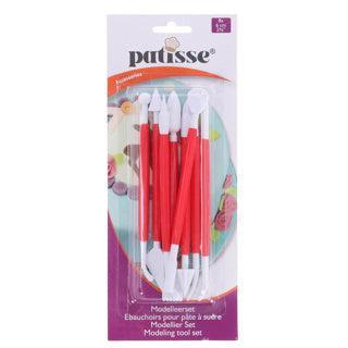 Patisse Modelleerset 16 cm 8-delig Wit/Rood