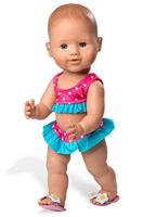 Heless poppenbikini met slippers, 35-45 cm - thumbnail