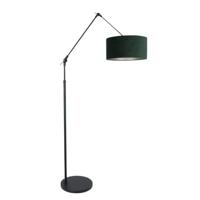 Steinhauer Prestige Chic vloerlamp met groene velvet kap - thumbnail