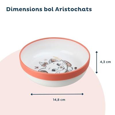THERMOBABY ARISTOCHAT 3-delige maaltijdset: bord, kom en beker