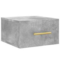 Nachtkastjes 2 st wandgemonteerd 35x35x20 cm betongrijs - thumbnail
