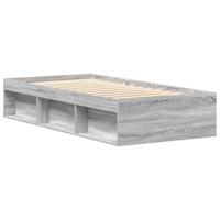 Bedframe grijs sonoma eikenkleurig 100x200 cm - thumbnail