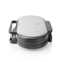 Nedis kawp110fbk dubbel wafelijzer 2x 14 cm 1200 w zwart - thumbnail