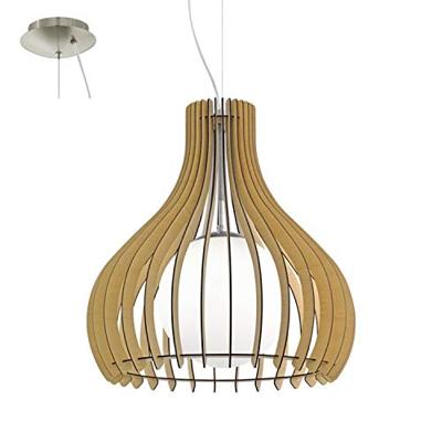 Eglo HanglampTindori 50cm lichtbruin hout - 96214