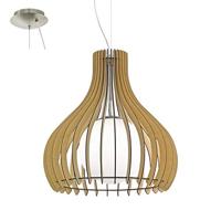Eglo HanglampTindori 50cm lichtbruin hout - 96214 - thumbnail