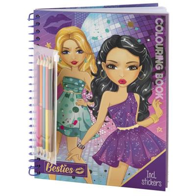 Besties Kleurboek A4 30/ incl. Kleurpotloden Besties Kleurboek A4 30/ incl. Kleurpotloden