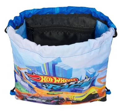 Rugtas met Koordjes Hot Wheels Let's race Blauw Zwart 26 x 34 x 1 cm
