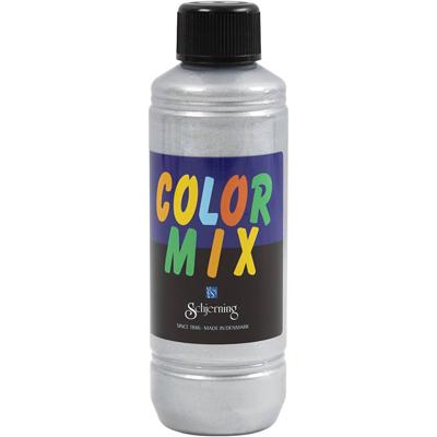 Glitterverf, zilver, 250 ml/ 1 fles