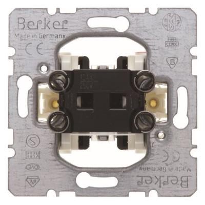 Pulsschakelaar maakcontact ingedrukt houden is contact maken loslaten is verbreken Berker