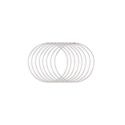 Vaessen Creative • metalen ringen set ø10cm 3mm zilver 8x