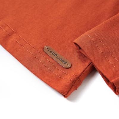 Kindershirt met lange mouwen berenprint 104 lichtroestkleurig - thumbnail