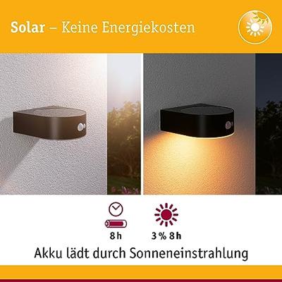 Paulmann 94730 Eileen PIR 2200K Wandlamp op zonne-energie Energielabel: G (A - G) 5.5 W Goud Zwart Paulmann 94730 Eileen PIR 2200K Wandlamp op zonne-energie Energielabel: G (A - G) 5.5 W Goud Zwart