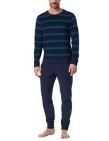 Schiesser Schiesser Pyjama Long petrol 181932 54/XL - thumbnail