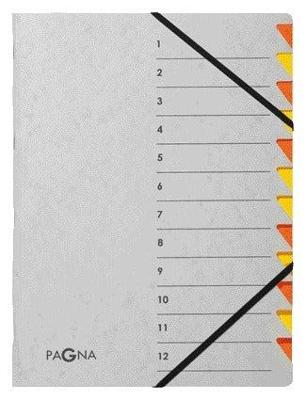 Sorteermap Pagna Easy A4 12 tabs oranje/geel | 5 stuks