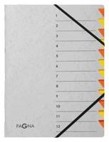Sorteermap Pagna Easy A4 12 tabs oranje/geel | 5 stuks - thumbnail