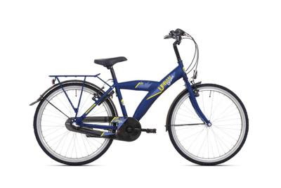 Bikefun Kinderfiets urban city 24 inch met nexus 3 versnelling/remnaaf - kobalt mat blauw