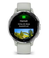 Garmin Venu 3s, Smartwatch, Sporthorloge, AMOLED-Scherm, 10 dagen batterij, Spraakassistent, Muziek, Garmin Pay, Slaapcoaching, Sage Grey - thumbnail