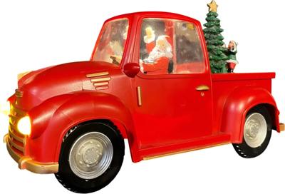 Waterlantaarn auto rood excl 3xaa batterij 29x13x17 cm Uniplant - Uniplant