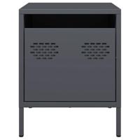 Nachtkastjes 2 st 35x39x43,5 cm staal antracietkleurig - thumbnail