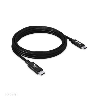 Club 3D USB4 Type-C Gen2x2 bi-directionele kabel 40Gbps 4K60Hz 240W PowerDelivery M-M 2m - 6,56ft, CAC-1575